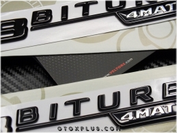 Mercedes Black / Siyah V8 Biturbo 4 Matic + Logo Amblem Seti