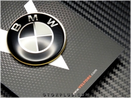 BMW Siyah / Beyaz Direksiyon Logo Amblem