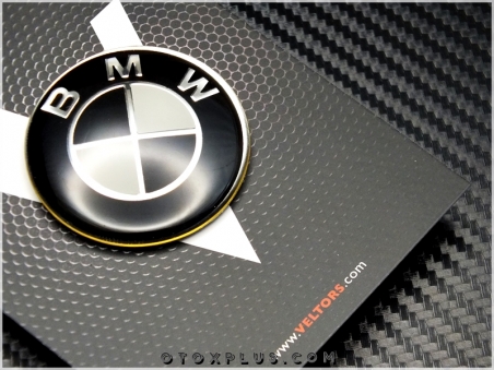 BMW Siyah / Beyaz Direksiyon Logo Amblem