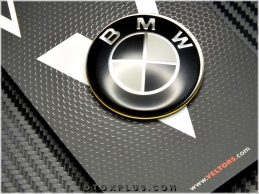BMW Siyah / Beyaz Direksiyon Logo Amblem