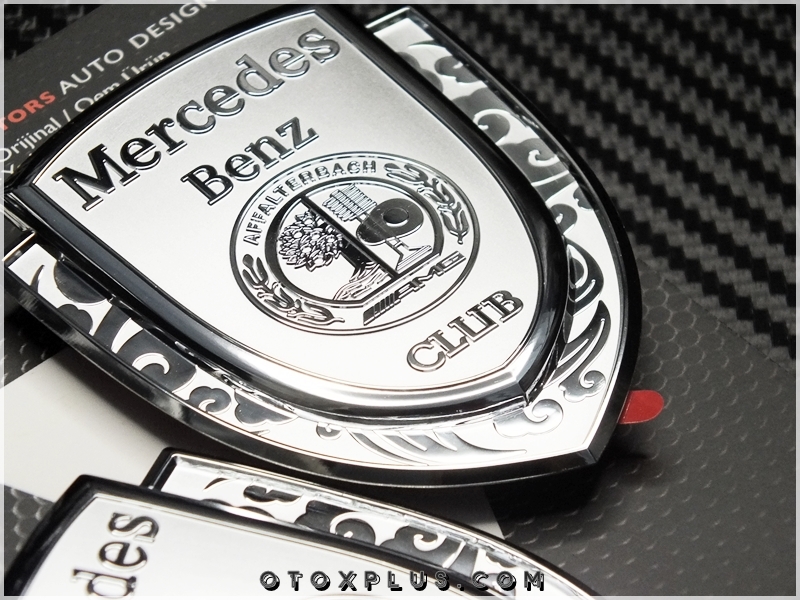 Mercedes AMG Plaket Logo Amblem Seti