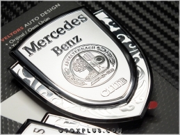 Mercedes AMG Plaket Logo Amblem Seti