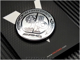 Mercedes AMG Multi Medya iDrive Kontrol Unite Logo Amblem Mercedes AMG Multi Medya iDrive Kontrol Unite Logo Amblem