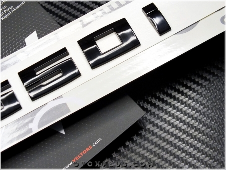 BMW Black / Siyah M 550i / M 550 i Bagaj Yazı Logo Amblem