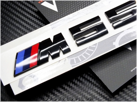 BMW Black / Siyah M 550i / M 550 i Bagaj Yazı Logo Amblem