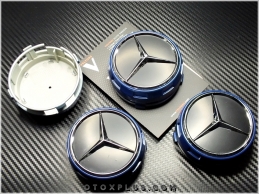 Mercedes Yeni Nesil Mavi Jant Göbeği Göbek Kapak Seti Mercedes Yeni Nesil Mavi Jant Göbeği Göbek Kapak Seti