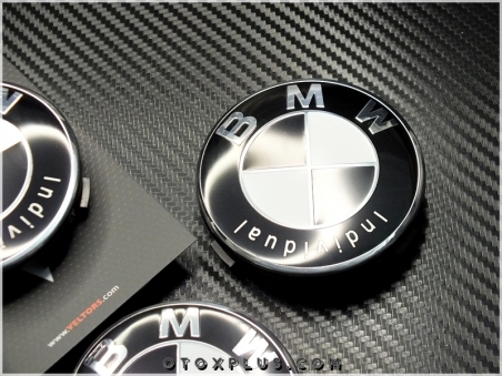 BMW Individual Logo Amblem Jant Göbeği Individual Göbek Kapak Seti