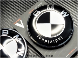 BMW Individual Ön Kaput Arka Bagaj Logo Amblem Seti BMW Individual Ön Kaput Arka Bagaj Logo Amblem Seti