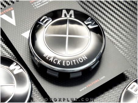 BMW Black Edition Logo Amblem Jant Göbeği Göbek Kapak Seti