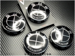 BMW Black Edition Logo Amblem Jant Göbeği Göbek Kapak Seti