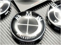 BMW Black Edition Logo Amblem Jant Göbeği Göbek Kapak Seti