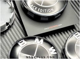 BMW Black Edition Logo Amblem Jant Göbeği Göbek Kapak Seti