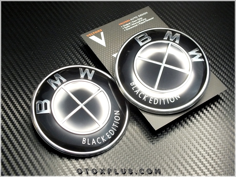 BMW Black Edition Kaput Bagaj Logo Amblem Seti BMW Black Edition Kaput Bagaj Logo Amblem Seti
