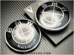 BMW Black Edition Kaput Bagaj Logo Amblem Seti BMW Black Edition Kaput Bagaj Logo Amblem Seti