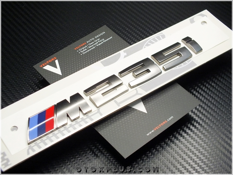 BMW Koyu Gri M 235i / M 235 i Bagaj Yazı Logo Amblem