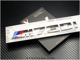 BMW Koyu Gri M 730i / M 730 i Bagaj Yazı Logo Amblem