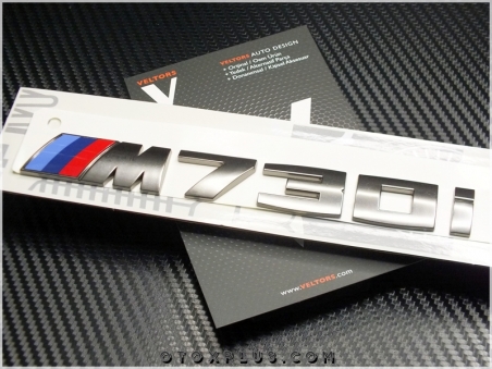 BMW Koyu Gri M 730i / M 730 i Bagaj Yazı Logo Amblem