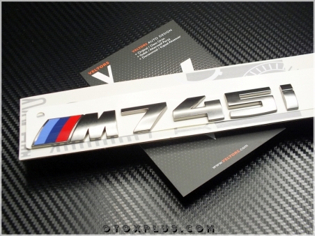 BMW Koyu Gri M 745i / M 745 i Bagaj Yazı Logo Amblem