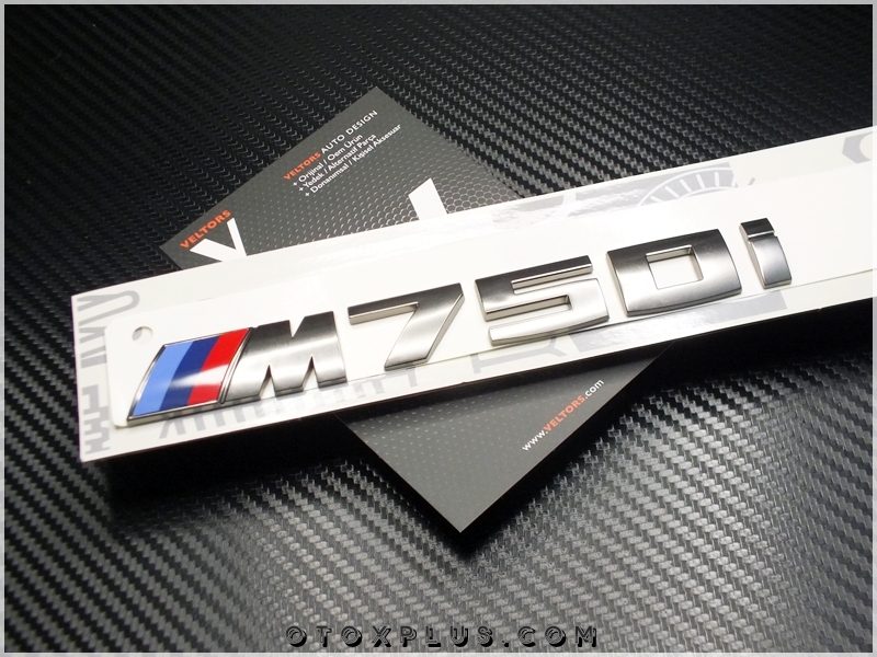 BMW Koyu Gri M 750i / M 750 i Bagaj Yazı Logo Amblem