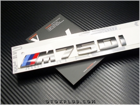BMW Koyu Gri M 750i / M 750 i Bagaj Yazı Logo Amblem