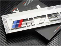 BMW Koyu Gri M 750i / M 750 i Bagaj Yazı Logo Amblem