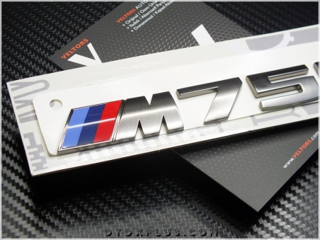 BMW Koyu Gri M 750i / M 750 i Bagaj Yazı Logo Amblem