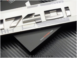 BMW Koyu Gri M 740i / M 740 i Bagaj Yazı Logo Amblem BMW Koyu Gri M 740i / M 740 i Bagaj Yazı Logo Amblem