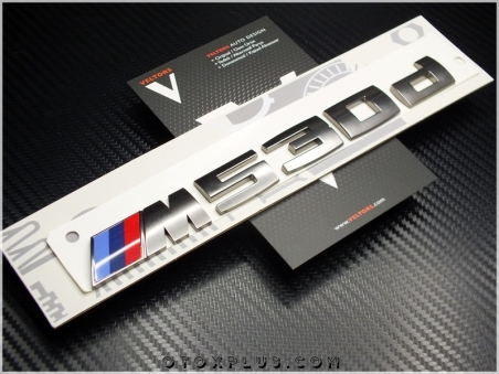 BMW Koyu Gri M 530 d / M 530d Bagaj Yazı Logo Amblem