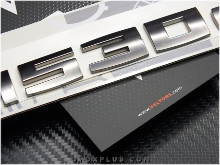 BMW Koyu Gri M 530 d / M 530d Bagaj Yazı Logo Amblem