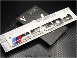 BMW Koyu Gri M 530 d / M 530d Bagaj Yazı Logo Amblem