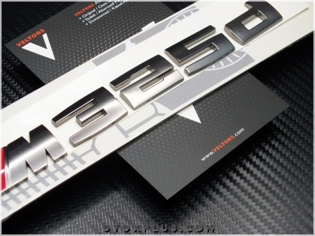 BMW Koyu Gri M 325d / M 325 d Bagaj Yazı Logo Amblem