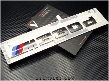 BMW Koyu Gri M 330d / M 330 d Bagaj Yazı Logo Amblem