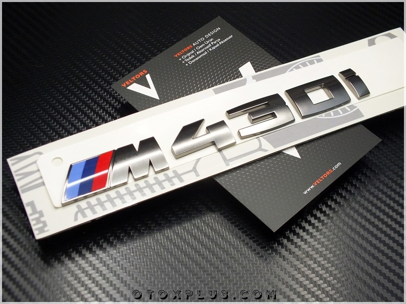 BMW Koyu Gri M 430i / M 430 i Bagaj Yazı Logo Amblem