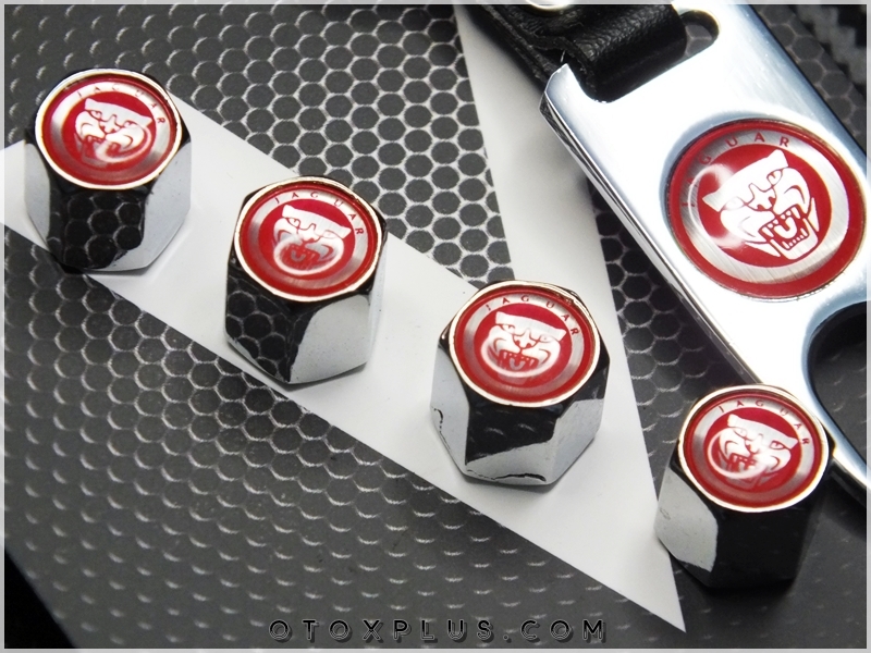 Jaguar Logo Amblem Anahtarlık Sibop Kapak Seti