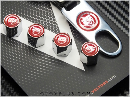 Jaguar Logo Amblem Anahtarlık Sibop Kapak Seti