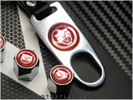Jaguar Logo Amblem Anahtarlık Sibop Kapak Seti