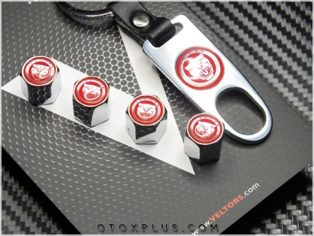 Jaguar Logo Amblem Anahtarlık Sibop Kapak Seti