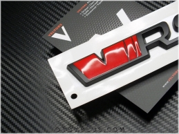 Skoda Black / Siyah RS VRS Bagaj Yazı Logo Amblem