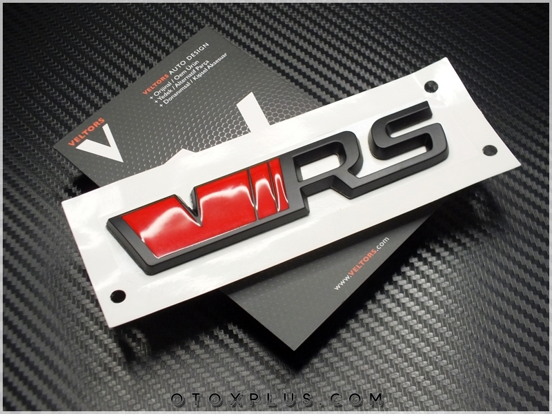 Skoda Black / Siyah RS VRS Bagaj Yazı Logo Amblem