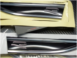 VW T-Roc R Line Yan Yazı R Çamurluk Logo Amblem Seti