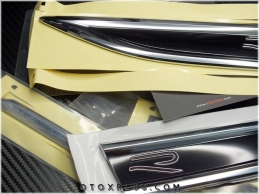 VW T-Roc R Line Yan Yazı R Çamurluk Logo Amblem Seti