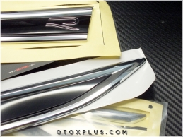 VW T-Roc R Line Yan Yazı R Çamurluk Logo Amblem Seti