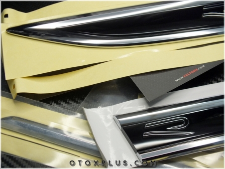 VW T-Roc R Line Yan Yazı R Çamurluk Logo Amblem Seti