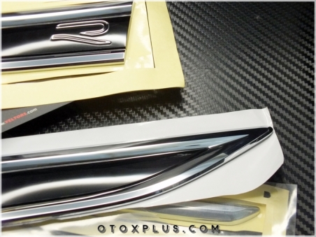 VW T-Roc R Line Yan Yazı R Çamurluk Logo Amblem Seti