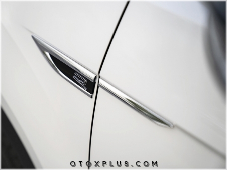 VW T-Roc R Line Yan Yazı R Çamurluk Logo Amblem Seti