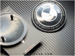 BMW Siyah Beyaz 50. Yıl Kaput Bagaj BMW Logo Amblem Seti