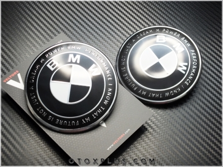 BMW Siyah Beyaz 50. Yıl Kaput Bagaj BMW Logo Amblem Seti