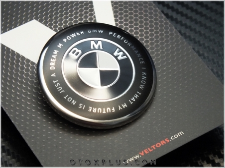 BMW Siyah Beyaz 50. Yıl Direksiyon Airbag Logo Amblem