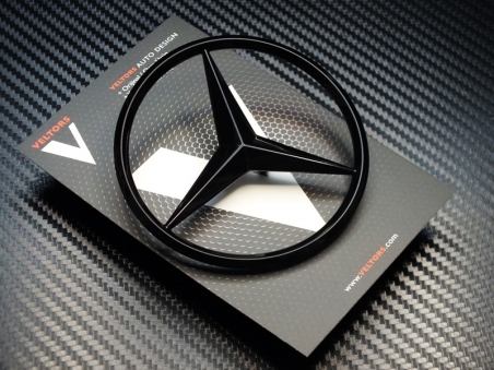 Mercedes W204 C Class Black / Siyah Bagaj Yıldız Logo Amblem