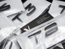 Volvo Glossy Black / Parlak Siyah T5 Bagaj Yazı Logo Amblem